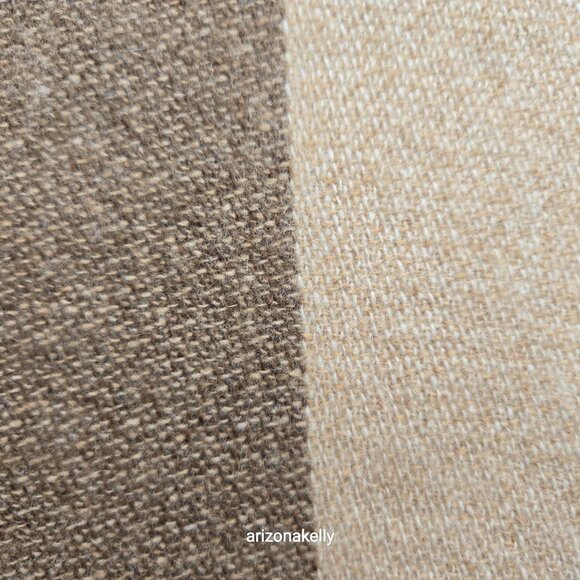 NWOT Cashmere Scarf Paneled Design Fringed On All Sides - Picture 5 of 16